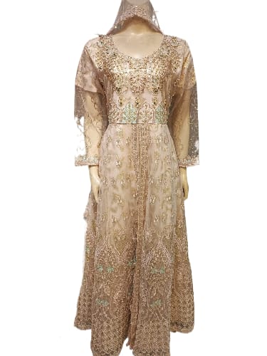 embroidered maxi 2 piece (zb 11)